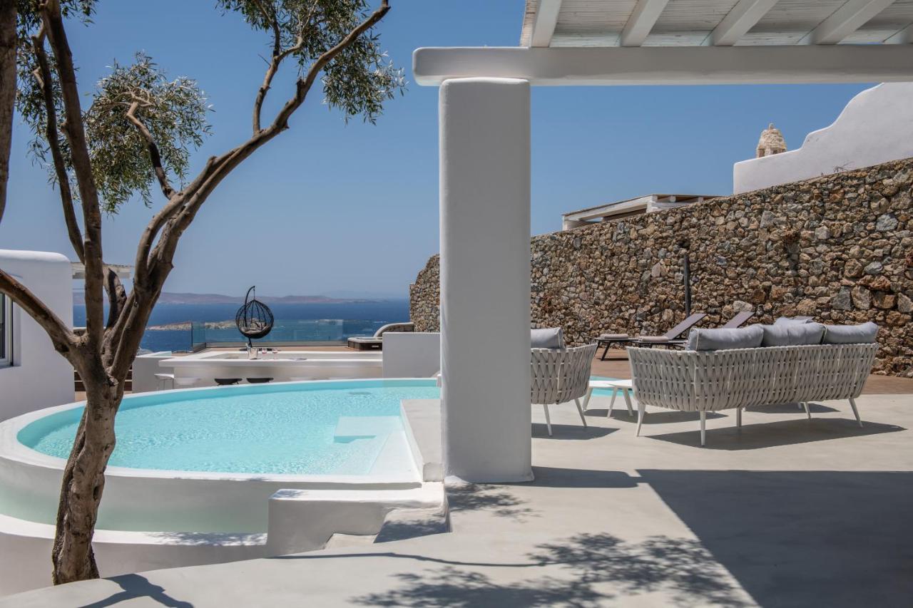 In Mykonos - 6 Bedroom - 1km From - Infinity Pool - Sunset View Pousada Mykonos Town